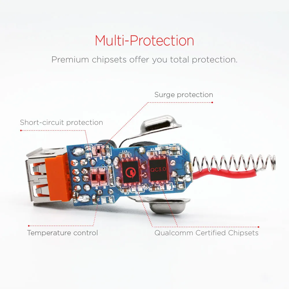 TANGGOOD 36 Вт USB Автомобильное зарядное устройство QC3.0 2,0 зарядное устройство для мобильного телефона 2 порта USB быстрая зарядка автомобильное зарядное устройство для samsung Xiaomi iPhone