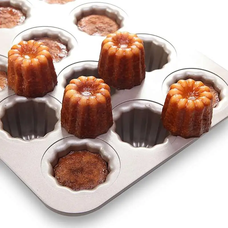 

9 Holes Cake Mold Stainless Steel Non-Stick Cake Baking Muffin Pan Molds Cake Pudding Cookie Bakeware Baking Pan Cupcake Molds