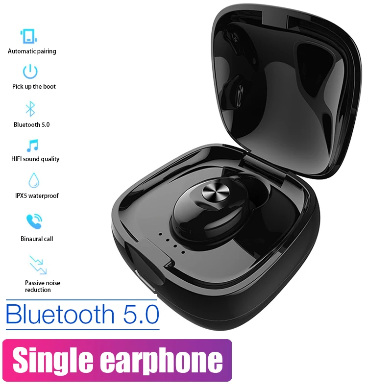 

XG12 TWS Bluetooth 5.0 Earphone Stereo Wireless Earbus HIFI Sound Sport Earphones Handsfree Gaming Headset with Mic for Phone