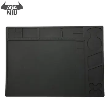 

DANIU Black 1Pcs Folder ESD Heat Insulation Working Mat Heat-resistant Soldering Working Tools Pad Maintenance for Repair Tool