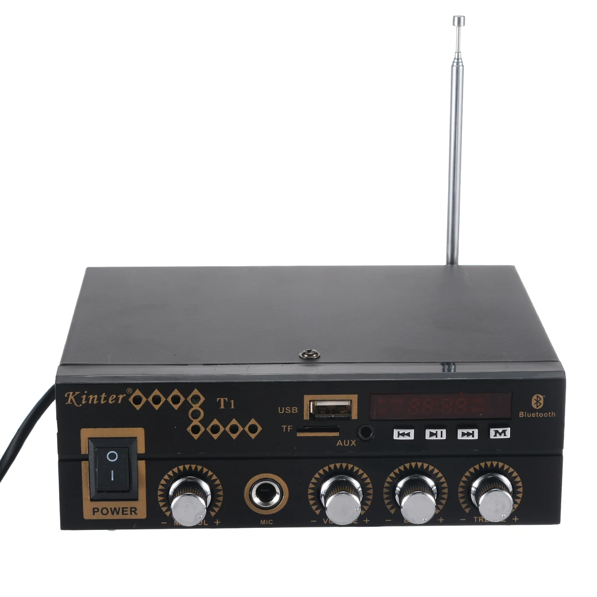 

220V Digital Bluetooth Amplifiers Mini Audio Stereo Subwoofer Bluetooth Amplifier AMP SD USB FM Home Car Sound System Amplifier