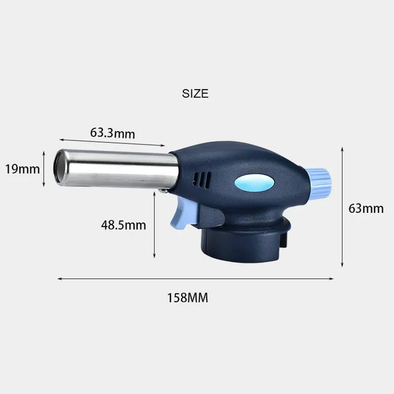 Газовая горелка Delidge, огнемет, Бутановая горелка с автоматическим зажиганием, горелка для барбекю, кемпинга, наружного пламени, пистолет, кухонные зажигалки D