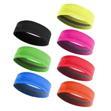 1 шт. головная повязка головные повязки для йоги спортивная повязка для женщин и мужчин Спорт Противоскользящий Эластичный Напульсник Упражнение повязка лента для волос при занятиях йогой