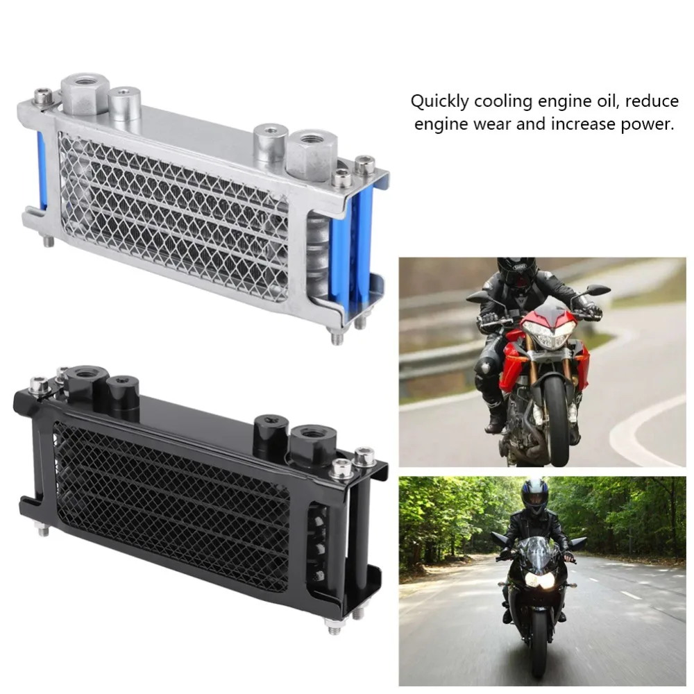 

Universal Motorcycle Engine Oil Cooler Cooling Radiator 80ML for Motorbike Dirt Bike 50CC-200CC Cooling Engine Temperature