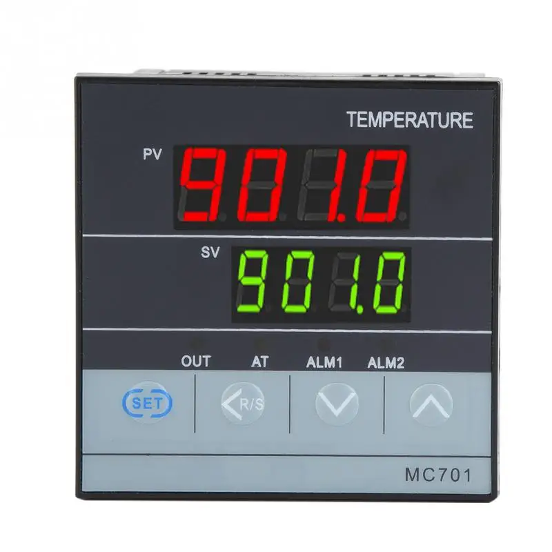 MC701 цифровой PID регулятор температуры K Тип PT100 датчик входного реле SSR выходной