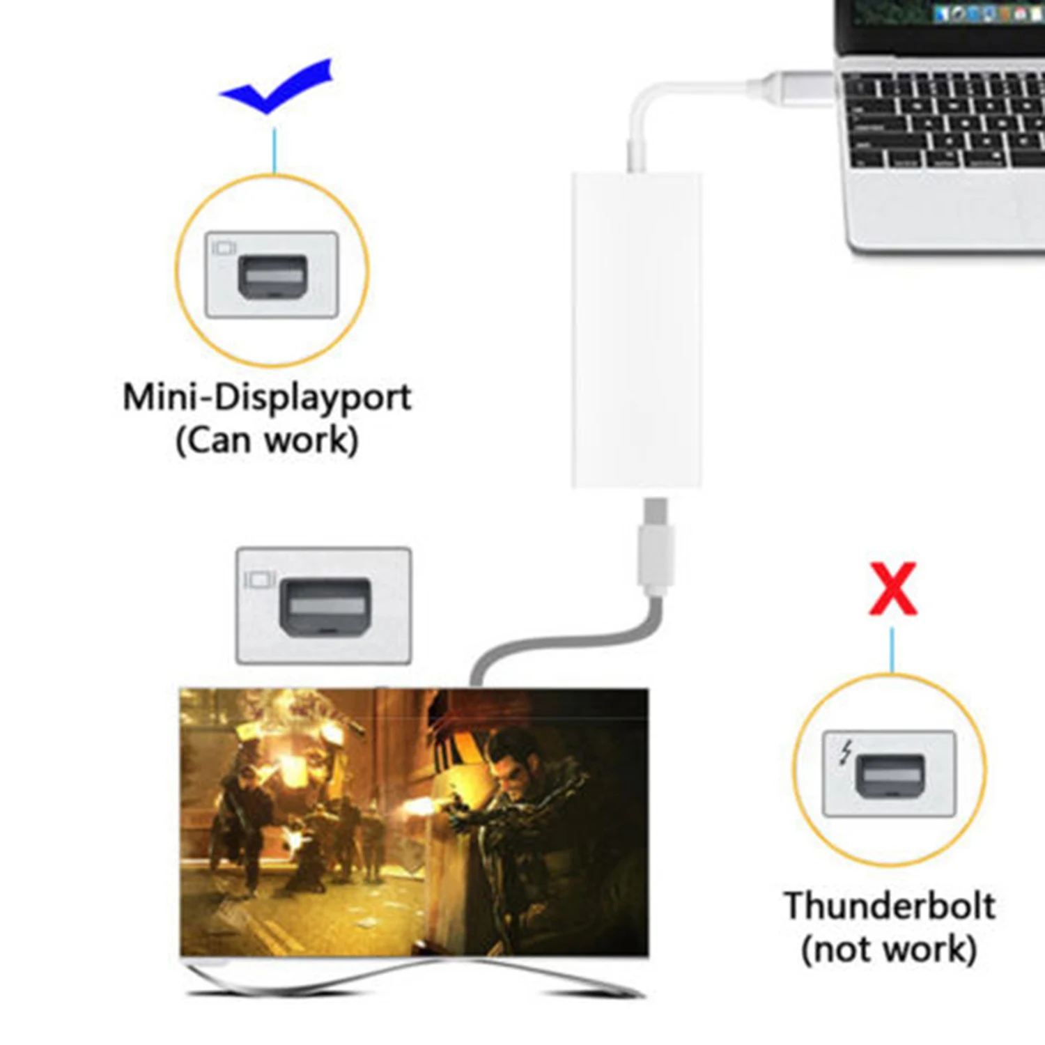 Кабель Usb3.1 Type C для Mini Dp Hd с поддержкой Dp|Адаптеры Type-C| |