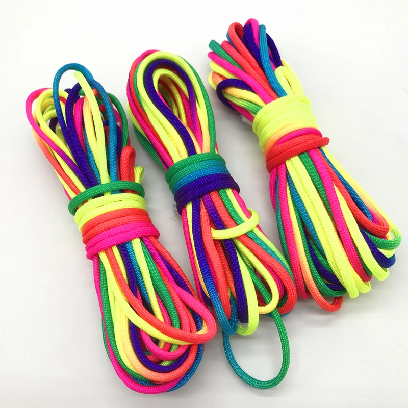 5yards 4mm Colorful Paracord 550 Parachute Cord Lanyard Rope Mil Spec Type III 7 Strand DIY Bracelet Accessories