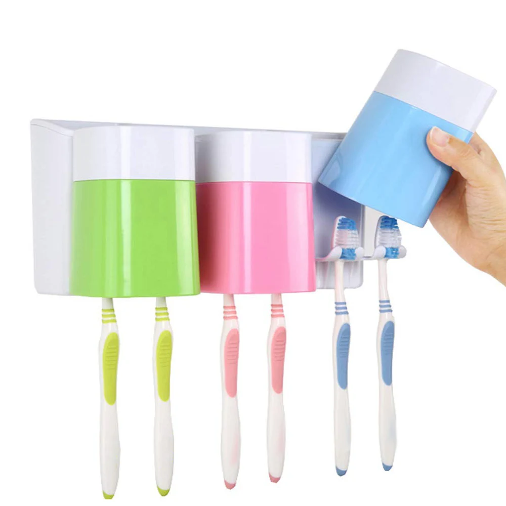 

Toothbrush Holder Wall Mounted for Bathroom Storage Organizer
