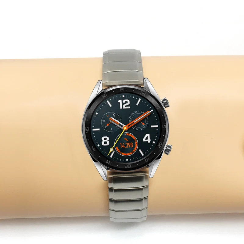 Ремешок из нержавеющей стали для часов Huawei GT Watch 22 мм металлический тяжелый