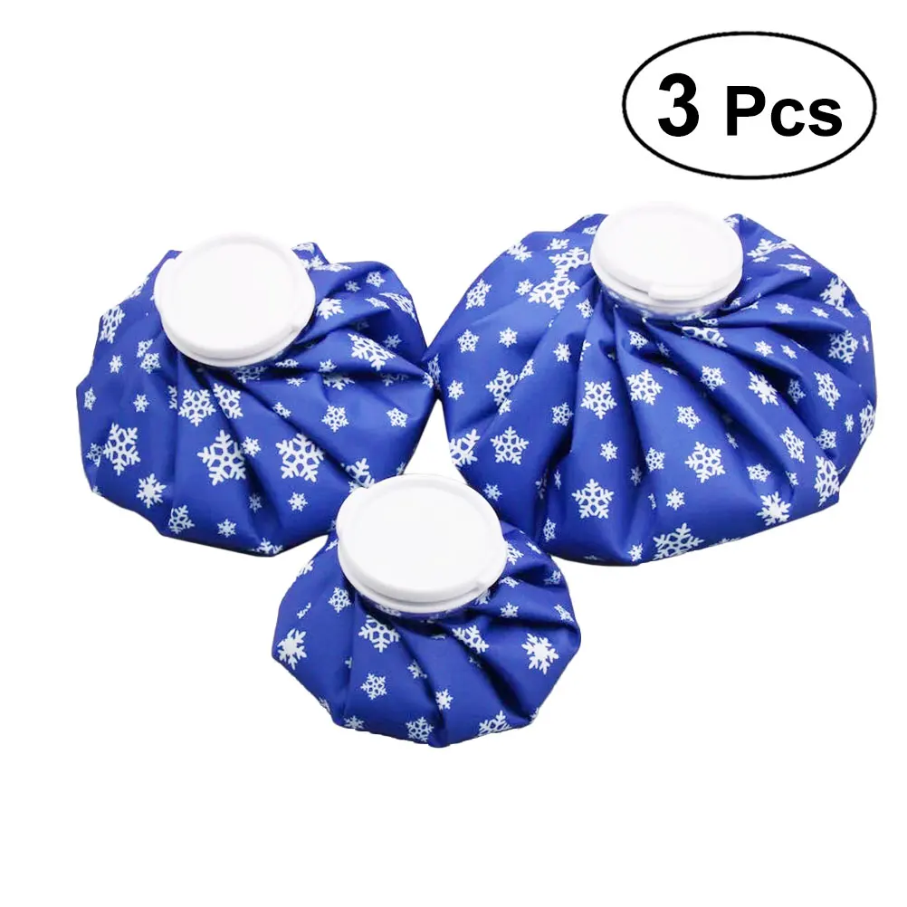 

3pcs Cooler Bag Multi-Functions Physiotherapy Practical Printing Fabric Ice Bag For Back Foot Ankle Shoulder Outdoor