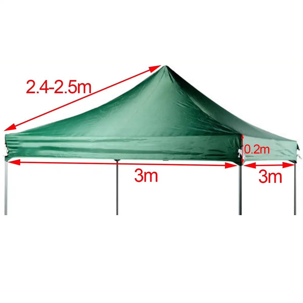 Replacement Gazebo Garden Canopy Top Tent Cover Camping Beach Patio Sun Tarp