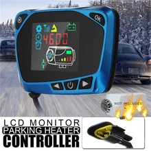 12V/24V LCD Monitor Switch Remote Control Accessories For Car Track Diesels Air Heater Parking Heater new lcd switch single hole black car air heater 12v 2kw air diesels heater parking heater with muffler for rv boat trail truck