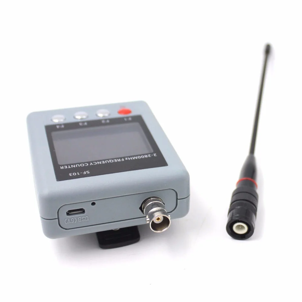  2MHz-200MHz / 27MHz -2800MHz Portable Walkie Talkie Frequency Counter CTCCSS/DCS Testable DMR Digit