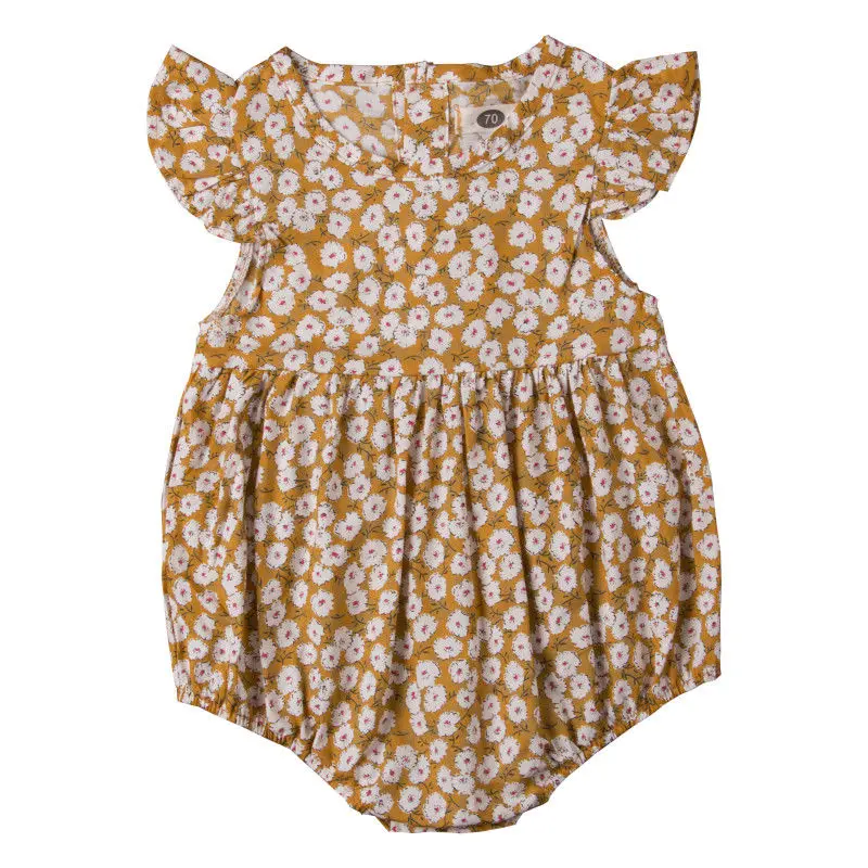 

Pudcoco 2019 New Brand Cute Newborn Baby Girl Flowers Bodysuits Jumpsuit Bodysuit Outfits Clothes Sunsuit