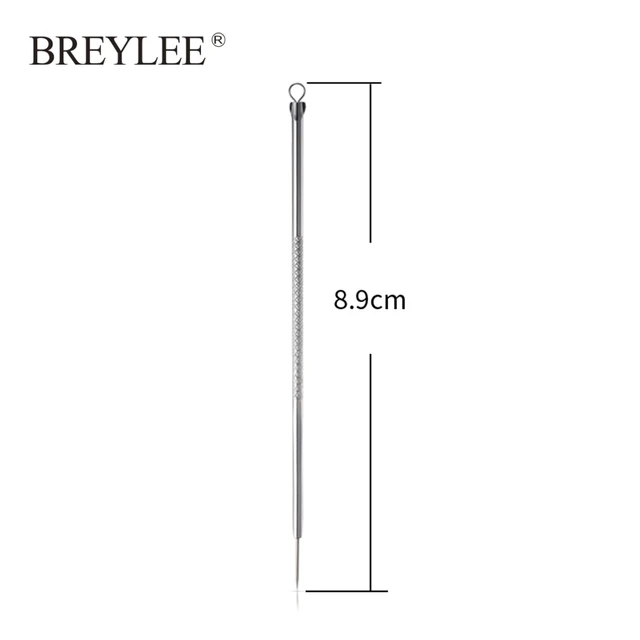 BREYLEE Acne Removal Tools Needle Blackhead Blemish Remover Pore Face Facial Skin Care Pimple Extractor 1pcs