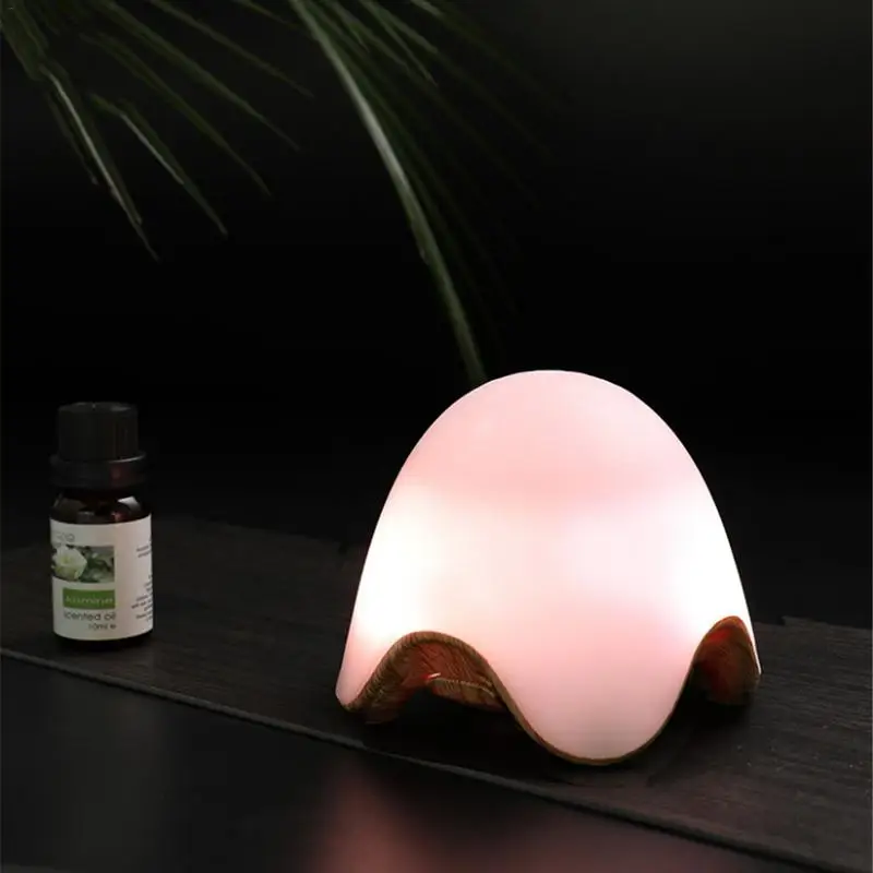

Creative Broken Eggshell Wood Grain Mini Ultrasonic USB Charging Essential Oil Aroma Diffusing Humidifier Night Light