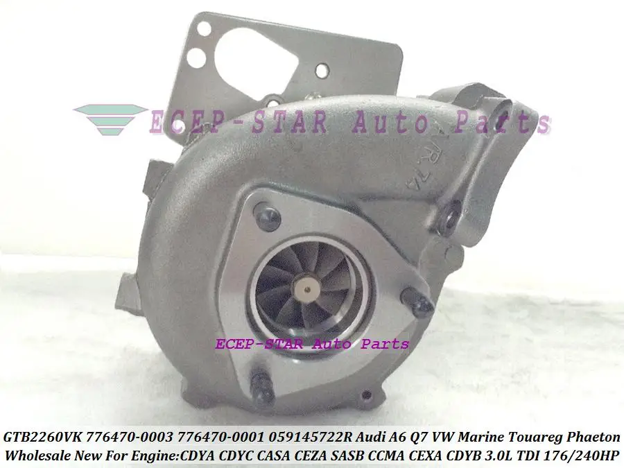 GTB2260VK 776470 776470-5003 S 776470-5001 S турбо для audi A6 Q7 VW морской Touareg Phaeton 07-ссуу CDYA CDYC CASA CEZA 3.0L TDI