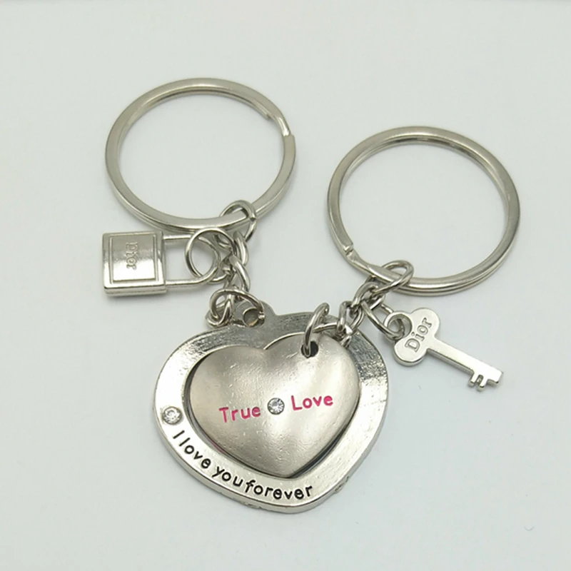 Stainless Steel /"To /" Creative Couple Keyring Gift HOT