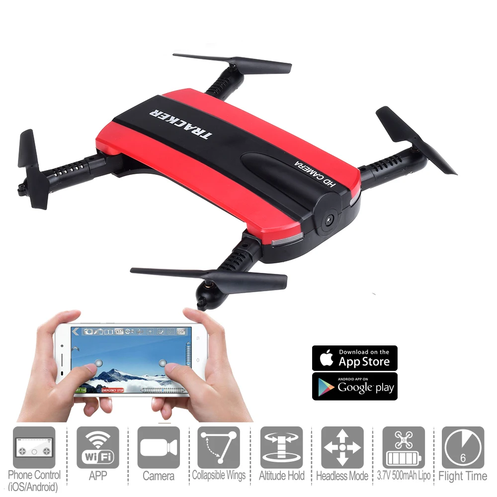 JXD 523 Foldable Drone With Camera Pocket Fpv Quadcopter Rc Drones Phone Control Wifi Mini Dron VS JJRC H37 Elfie Selfie Dron