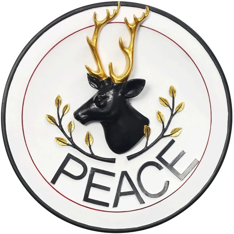 Nordic Style Hand-painted Elk Wall Panel Color Decoration Home Background Office Nursery | Дом и сад