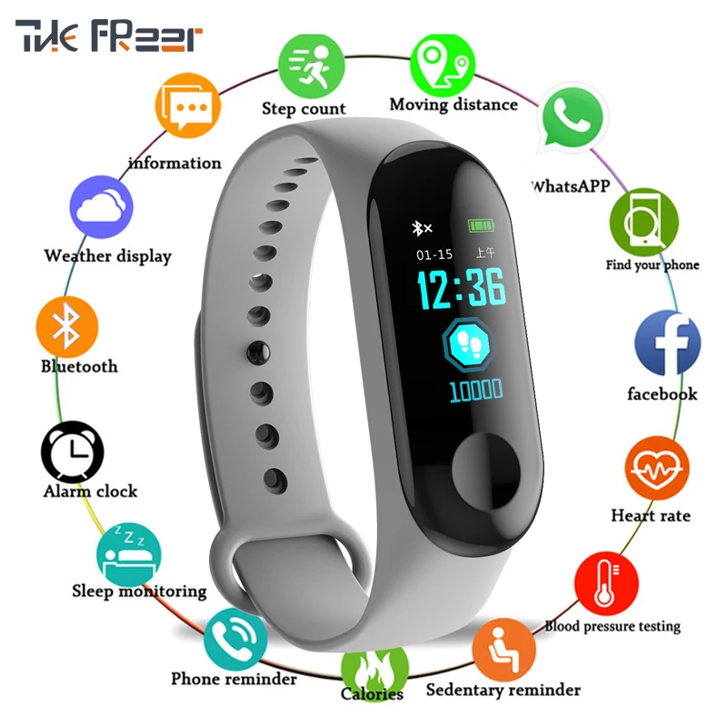 

Sprot Smart Watch IPS Color Screen Heart Rate Fitness Bracelet Waterproof Bluetooth Blood Pressure Activity Tracker Smart Band