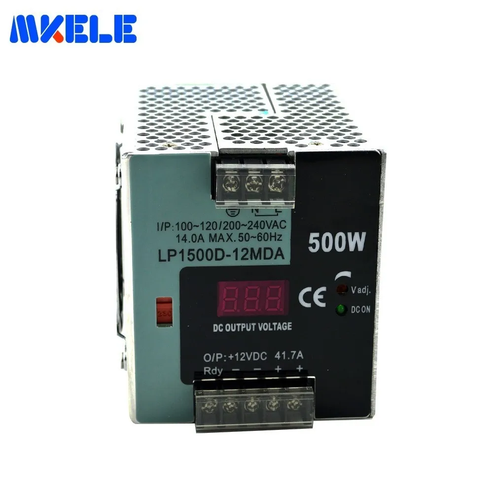 Digital Display AC-DC Switching Power Supply 500W 12V 37.5A LP-500-12 Single Output Din-rail Power Supply For Led Driver Digital Display AC-DC Switching Power Supply 500W 12V 37.5A LP-500-12 Single Output Din-rail Power Supply For Led Driver