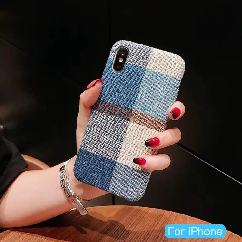 Чехол для Телефона iPhone 6 6s 7 8 Plus ультра тонкие Чехлы X XS Max XR 7Plus тканевый чехол с