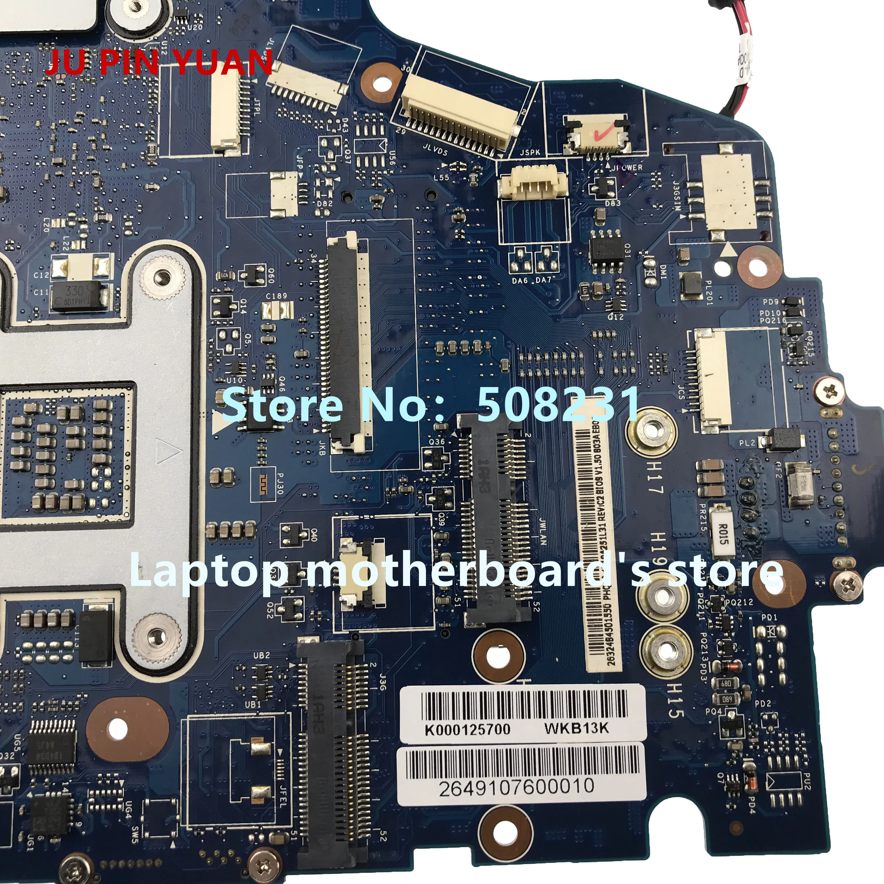 جو دبوس يوان لتوشيبا A660 A665 P750 P755 اللوحة المحمول HM65 K000125700 PHQAA LA-6831P اختبار بالكامل