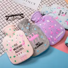 

Cute Flamingo Hot Water Bag Winter Supplies Warmer Tools Cartoon Cactus Hot Water Bottle Hand Warmer Explosion-proof Body Warmer