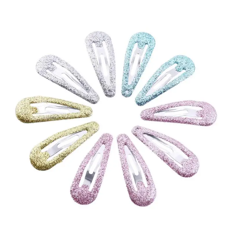 Buy 5 Pairs Cute Solid Color Baby Hair Clips Girls