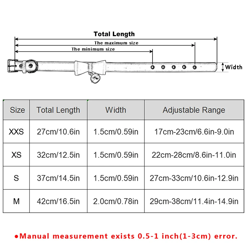 Бант кошка воротник из искусственной кожи ожерелье с колокольчиками Регулируемая маленькая собака щенок котенок ошейники, аксессуары для животных
