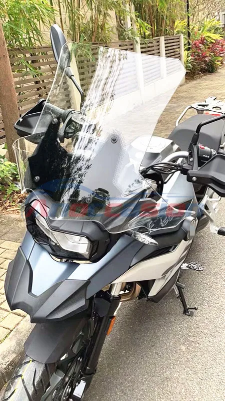 

Motorcycle Double Bubble Windshield Windscreen Screen For BMW F750GS F850GS F750 F850 F 850GS F 750GS GS Clear