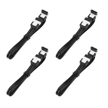 

4pcs HDD SSD SATA 3.0 III 6Gb/s Serial Port Hard Disk Drive Data Cable Wire