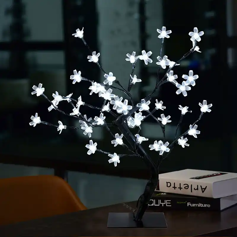 Led String Light Fairy Garland 48leds Cherry Blossom Table Lamp Led String Light Fairy Garland 48leds