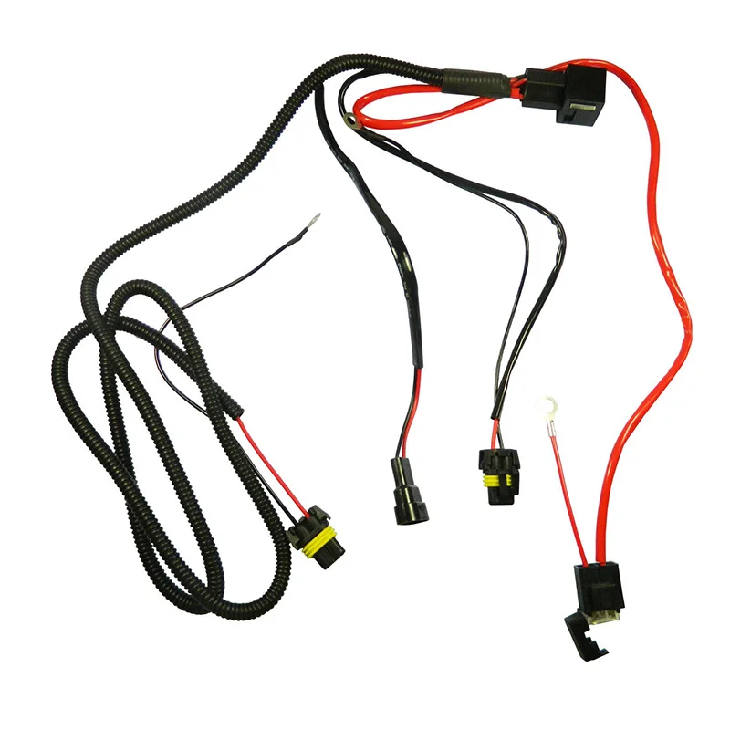 

New Battery Relay Wiring Harness Adapter For Hid Conversion Kit H3 H7 H11 9005 9006
