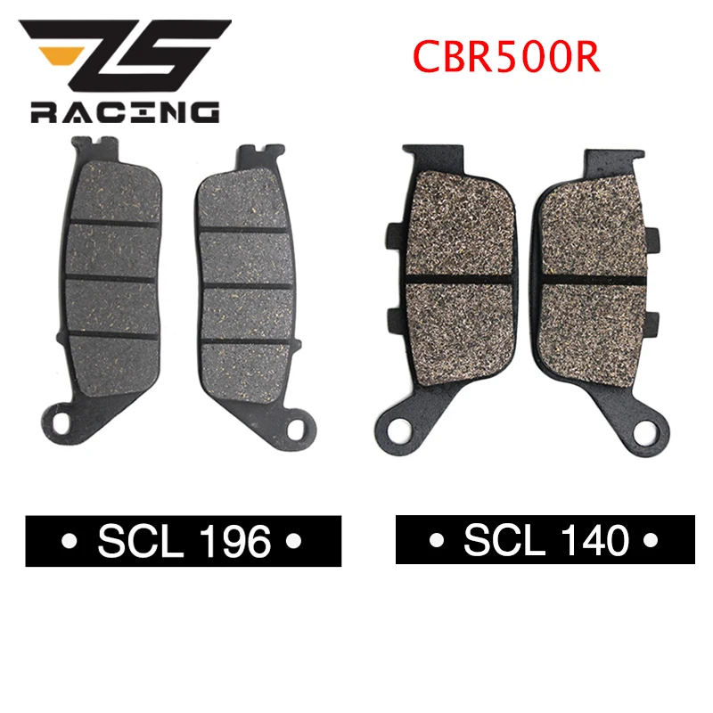 

ZS Racing For Honda CBR500R 2013 2014 2015 Brake Pads Motorcycle Front Brake Pads & Rear Brake Pads Disc Pads Racing Semi-metal
