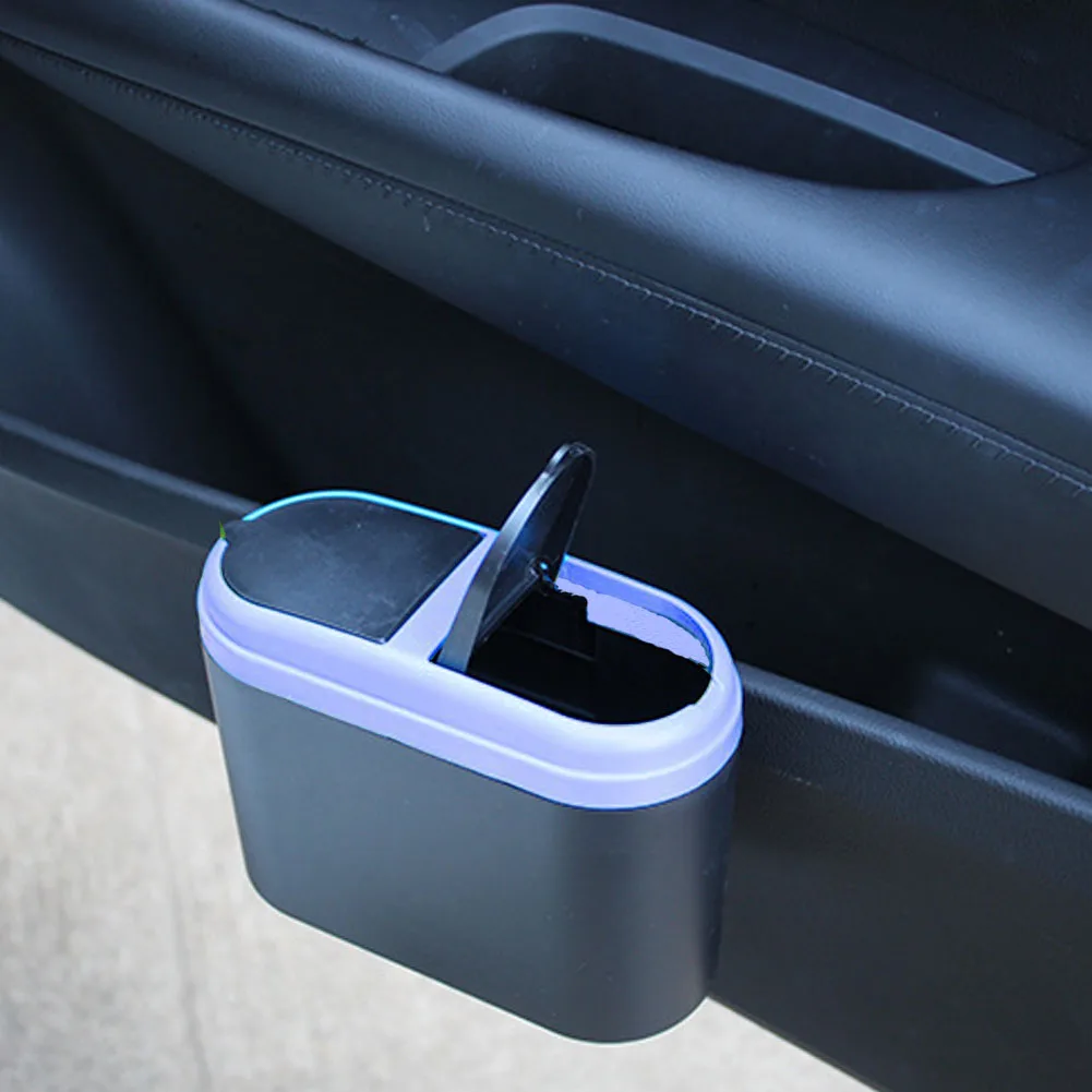 Фото Car Mini Trash Rubbish Can Garbage Dust Dustbin Box Case Holder Bin Hook | Автомобили и мотоциклы