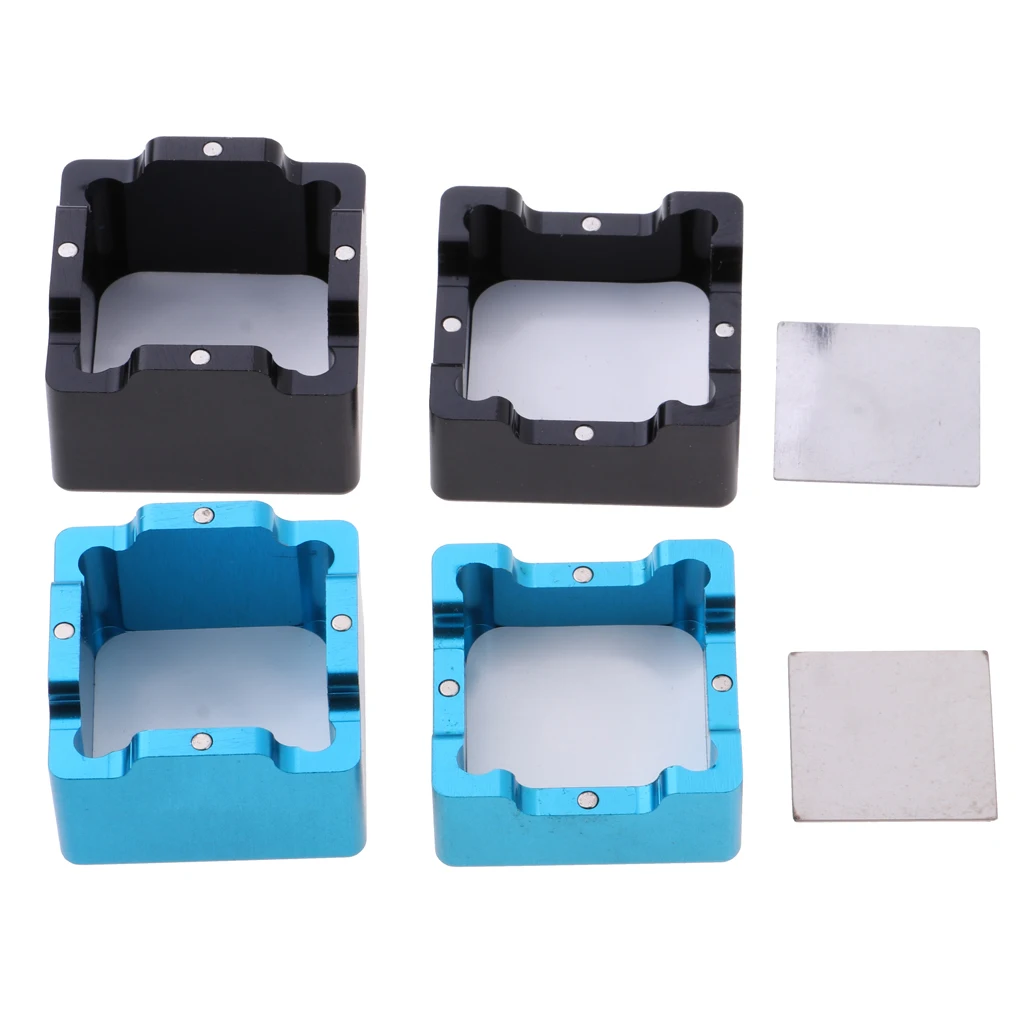 

2Pcs Durable Chalk Holder Pool Snooker Billiard Magnetic Cue Chalk Holder Tip Table Chalk Aluminum Chalk Holder