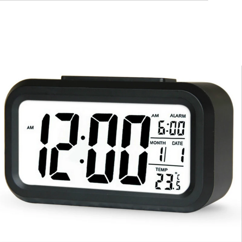 

Hot Multifunction LED Alarm Clock Digital Clock Snooze Display Time Night Led Light Table Desktop Alarm Clock