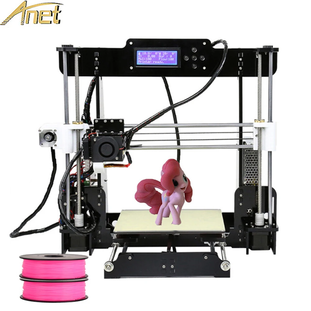 

Anet A8 Auto Leveling Desktop 3d Printer Reprap i3 3D Printer Kit DIY impresora 3D With PLA 10M filament