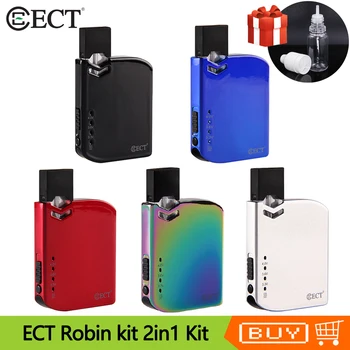 

Original ECT Robin Vape Pen Kit 2 in 1 Pod System Vaporizer 420mah Battery 0.5ml Atomizer Tank For E-Liquid & Thick Oil VS JC01