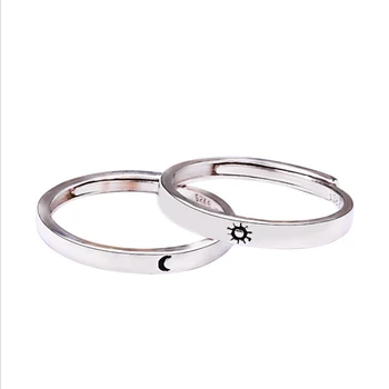 

HEYLUOKE Authentic Moon Sun Ring Lively Wish Rings For Lover GirlFriend Boyfriend Gifts Fine Europe Jewelry