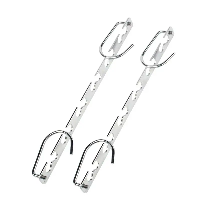 2 Pcs Multifunctional Foldable Metal Clothing Hangers Space Saving