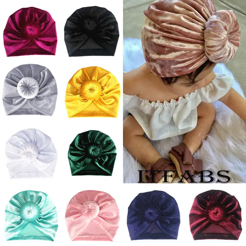 

2018 Multitrust Brand New Unisex Baby Cap Beanie Boy Girl Toddler Infant Children Velvet Soft Solid Velvet Cute Hat