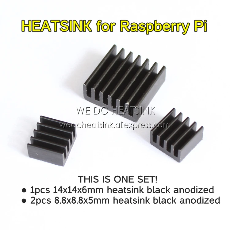 10set Aluminum Heatsink Heat Sinks Cooler Kits For Cooling Raspberry Pi 30pcs