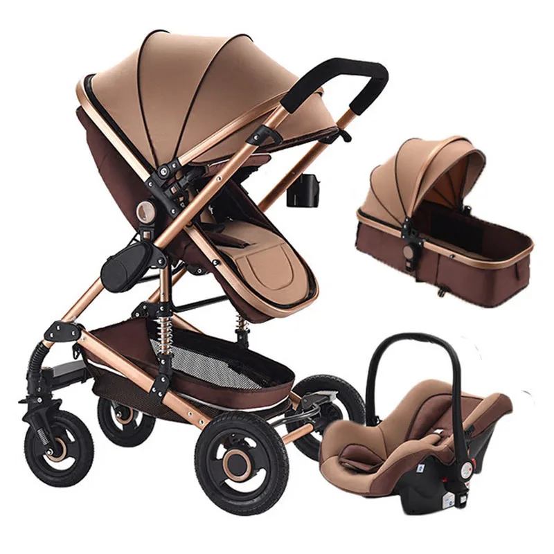 Детская коляска 3 в 1, коляска с автомобильным сиденьем, дорожная система, детская коляска с автомобильным сиденьем для новорожденных, комфортное автомобильное сиденье