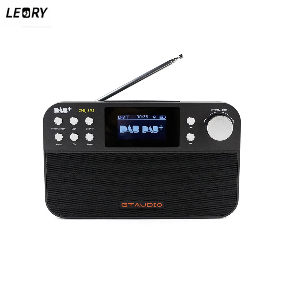 

LEORY Portable DAB+ FM RDS Digital Radio Receiver 2.4 inch TFT-LCD With Alarm Clock Stereo Sound Radio Black White Display