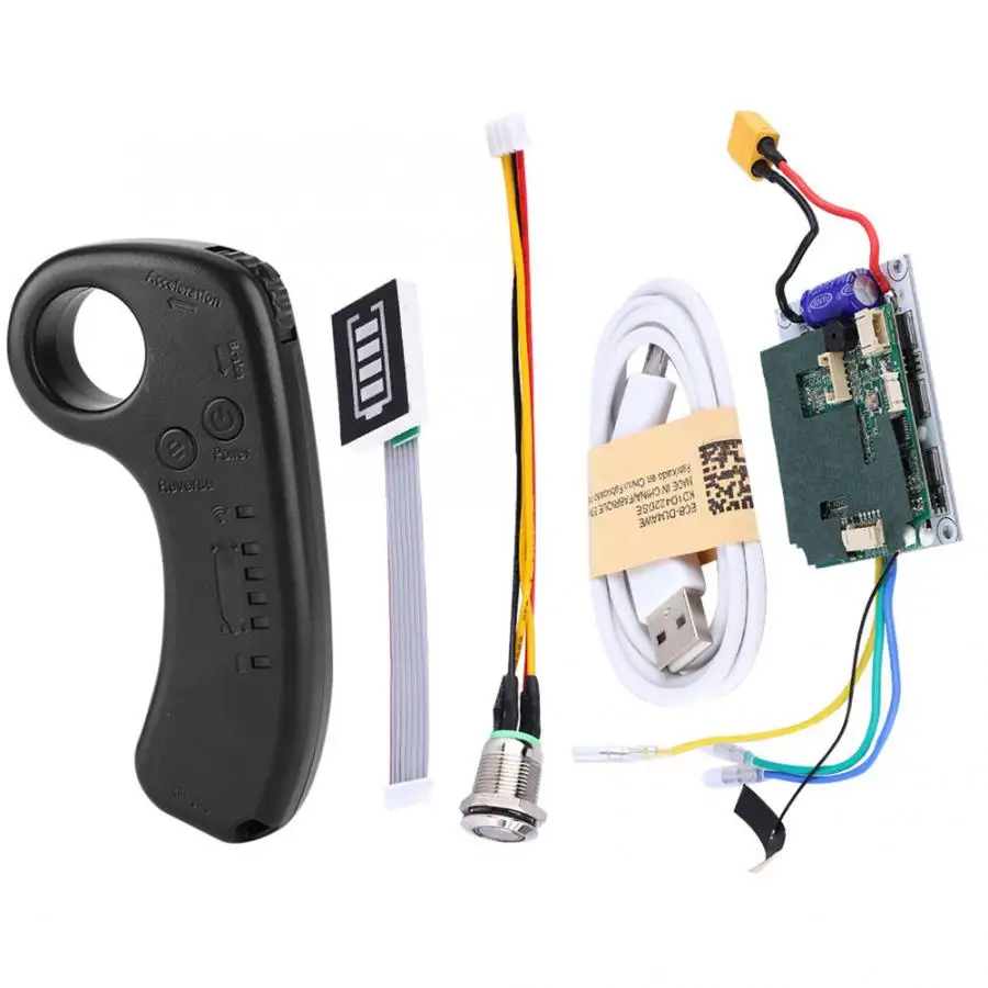 

Scooter Controller Set 36V 430W Electric Skateboard Longboard Single Drive ESC Substitute Control Mainboard with Remote