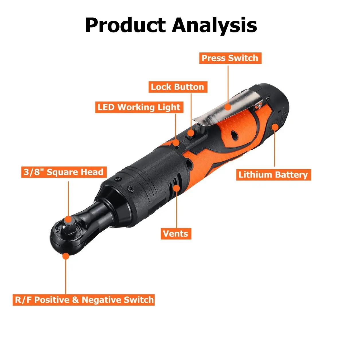 Rechargeable 18V Electric Wrench 3/8\ Rechargeable 18V Electric Wrench 3/8\