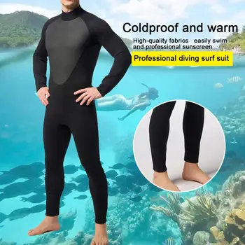 

3mm Neoprene Diving Suit For Men Swimming Surfing Jump Suit Surfacing Warm Wetsuit Suspender Trousers And Jacket 2pcs/set